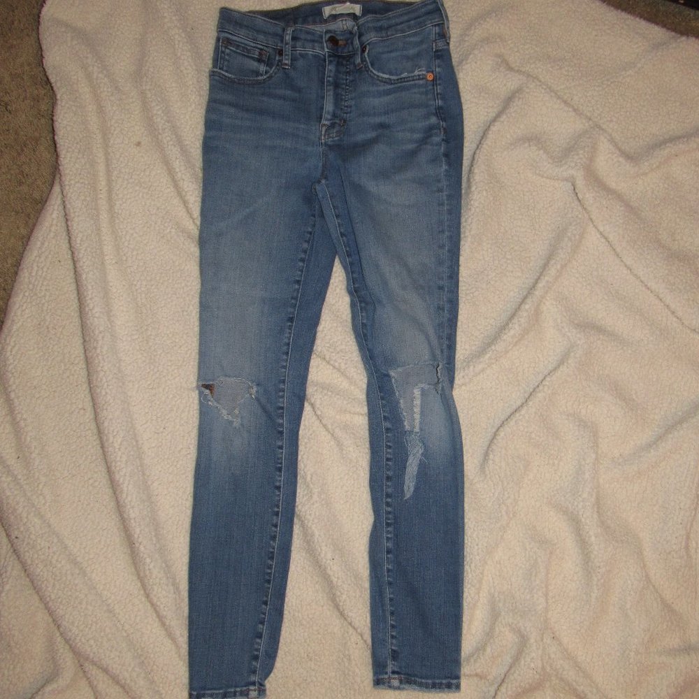 Madewell Ripped 9" Mid-Rise Skinny Size 26 Jeans